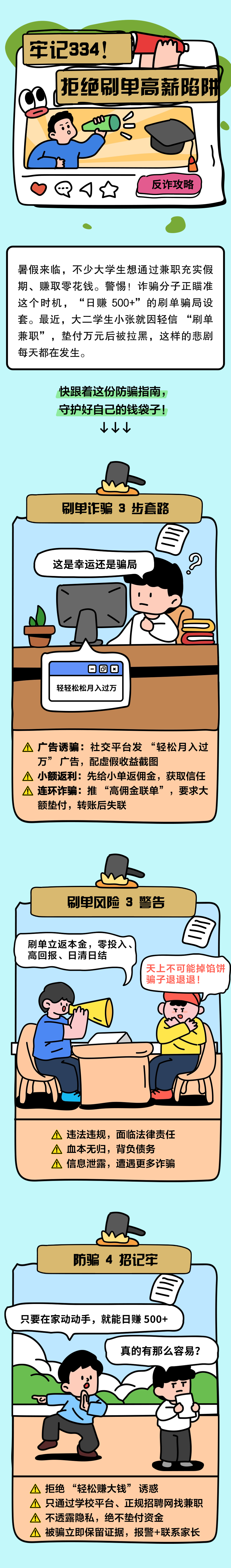 13.牢記334，別讓“刷單高薪”成陷阱！